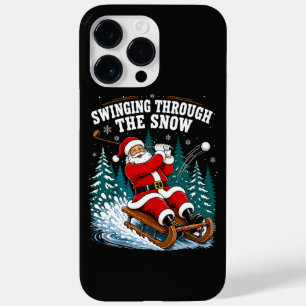 Weihnachtsmann Golfen Frohe Weihnachten Golfer Case-Mate iPhone 14 Pro Max Hülle
