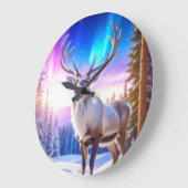 Weihnachtsmann Große Wanduhr (Winkel)
