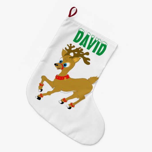 Weihnachtsmann Großer Weihnachtsstrumpf (Vorderansicht (hängend))