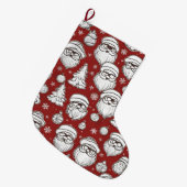 Weihnachtsmann Großer Weihnachtsstrumpf (Vorderansicht (hängend))