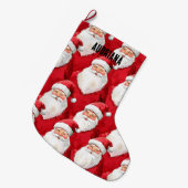 Weihnachtsmann Großer Weihnachtsstrumpf (Vorderansicht (hängend))