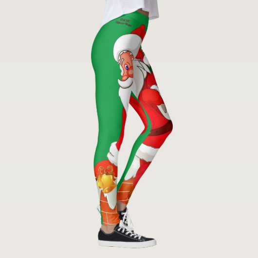 Weihnachtsmann Grüne Leggings (Rechts)
