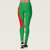 Weihnachtsmann Grüne Leggings (Rückseite)
