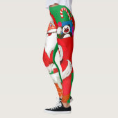 Weihnachtsmann Grüne Leggings (Links)