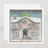 Weihnachtsmann-Grußkarte Feiertagskarte (Vorne/Hinten)