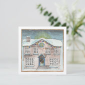 Weihnachtsmann-Grußkarte Feiertagskarte (Stehend Vorderseite)