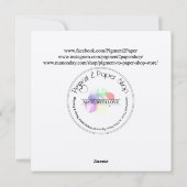 Weihnachtsmann-Grußkarte Feiertagskarte (Rückseite)