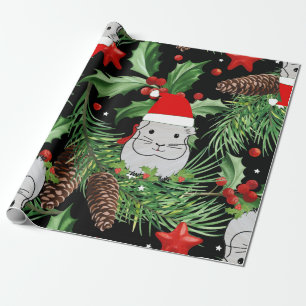 Weihnachtsmann-Guinea Geschenkpapier