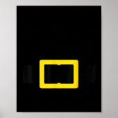 Weihnachtsmann-Gürtel Lustiges Süßes Halloween-Wei Poster (Vorne)