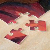Weihnachtsmann hält Thai Ridgeback Weihnachtskunst Puzzle (Seite)