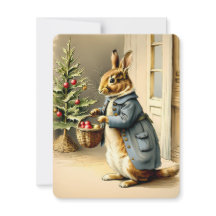 Weihnachtsmann-Hase vintage