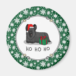Weihnachtsmann Hat Skye Terrier (schwarz) Magnet