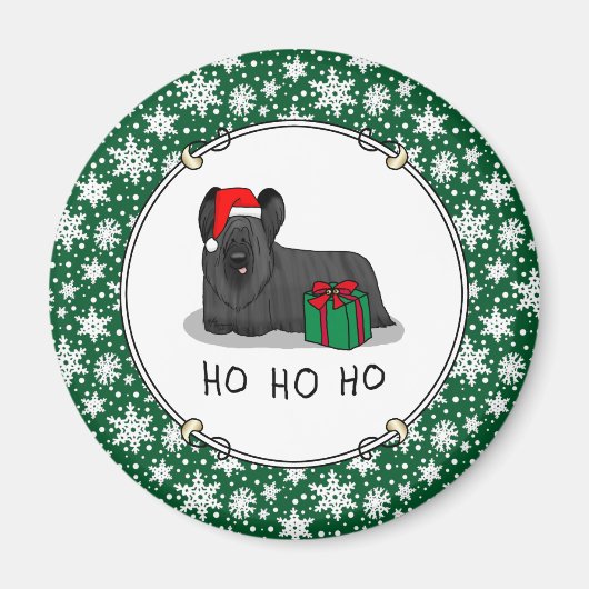 Weihnachtsmann Hat Skye Terrier (schwarz) Magnet (Vorne)