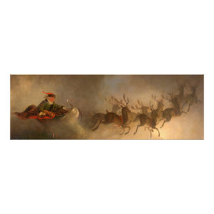 Weihnachtsmann, Heiligabend von William H. Beard Fotodruck