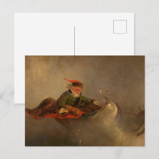 Weihnachtsmann, Heiligabend von William H. Beard Postkarte (Vorne/Hinten)