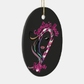 Weihnachtsmann - Helfer des Weihnachtsmanns Keramik Ornament (Rechts)