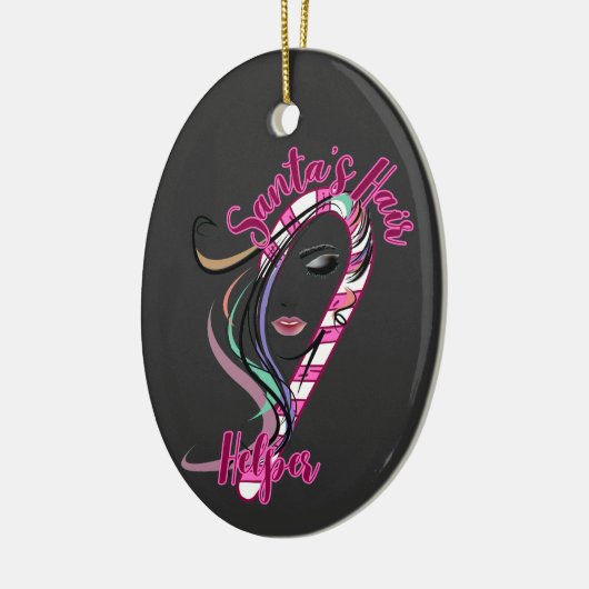 Weihnachtsmann - Helfer des Weihnachtsmanns Keramik Ornament (Links)