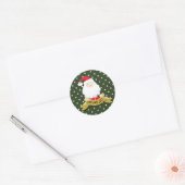 Weihnachtsmann Ho Ho Ho Aufkleber (Umschlag)