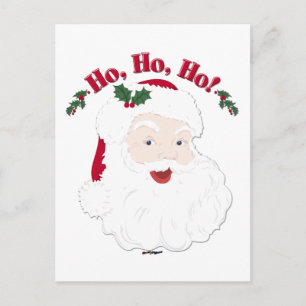 Weihnachtsmann Ho,Ho,Ho! im Vintage-Stil Feiertagspostkarte