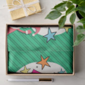 Weihnachtsmann "Ho Ho Ho" Seidenpapier (Geschenk)