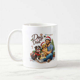 Weihnachtsmann-Hunde-Vater-Tasse – Lustiges Weihna Kaffeetasse