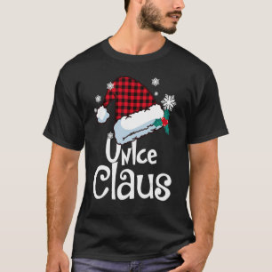 Weihnachtsmann Hut Büffel Kariert Rot Weihnachten T-Shirt