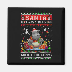 Weihnachtsmann, ich meine es ernst mit dem Nilpfer Magnet
