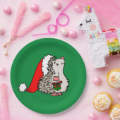 Weihnachtsmann-Igel Pappteller (Party)