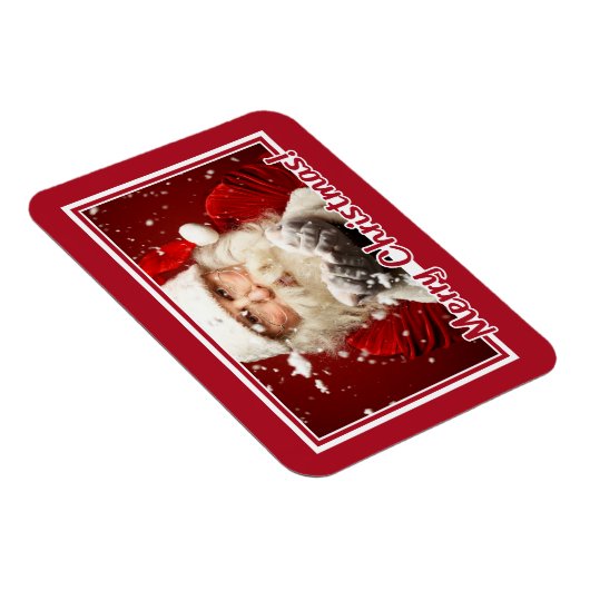 Weihnachtsmann / IHR FOTO - kundenspezifischer Wei Magnet (Rechte Seite)