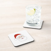 Weihnachtsmann-Illustration Getränkeuntersetzer (Rechte Seite)