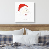 Weihnachtsmann-Illustration Leinwanddruck (Insitu (Schlafzimmer))