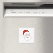 Weihnachtsmann-Illustration Magnet (In Situ (Geschirrspüler))