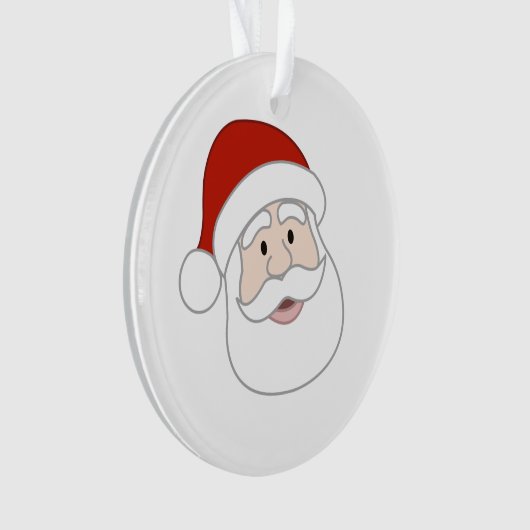 Weihnachtsmann-Illustration Ornament (Vorderseite)