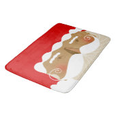 Weihnachtsmann Illustration Weihnachtsfeiertag Badematte (Schrägansicht)