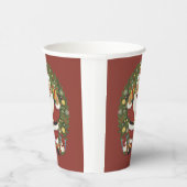 Weihnachtsmann Illustration Weihnachtszeitung Pappbecher (Rechts)