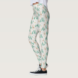 Weihnachtsmann im Evergreen Winterwald Leggings