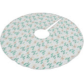 Weihnachtsmann im Evergreen Winterwald Polyester Weihnachtsbaumdecke (Schrägansicht)