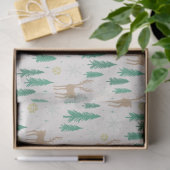 Weihnachtsmann im Evergreen Winterwald Seidenpapier (Geschenk)