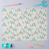 Weihnachtsmann im Evergreen Winterwald Seidenpapier (Basteln)