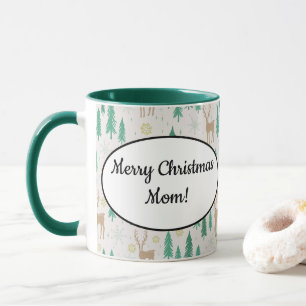 Weihnachtsmann im Evergreen Winterwald Tasse