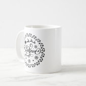 Weihnachtsmann im Flying Sleigh Weihnachten Kaffeetasse (Vorderseite Links)