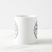 Weihnachtsmann im Flying Sleigh Weihnachten Kaffeetasse (Mittel)