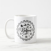 Weihnachtsmann im Flying Sleigh Weihnachten Kaffeetasse (Links)
