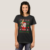 Weihnachtsmann im hässlichen Weihnachtspullover-St T-Shirt (Vorne ganz)