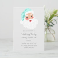 Weihnachtsmann im Mint Grüner Hut Weihnachten