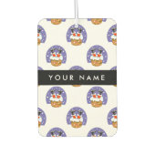 Weihnachtsmann im Schornstein, Schnee, Weihnachten Autolufterfrischer (Vorderseite)