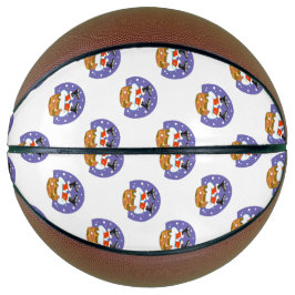 Weihnachtsmann im Schornstein, Schnee, Weihnachten Basketball