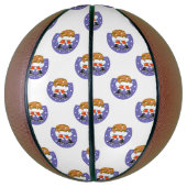 Weihnachtsmann im Schornstein, Schnee, Weihnachten Basketball (Vertikal)