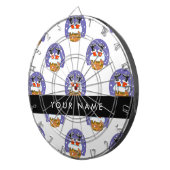 Weihnachtsmann im Schornstein, Schnee, Weihnachten Dartscheibe (Vorderseite rechts)