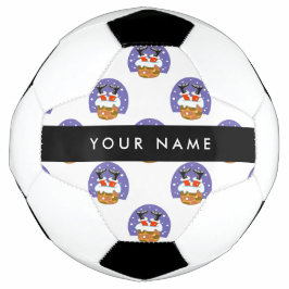 Weihnachtsmann im Schornstein, Schnee, Weihnachten Fußball